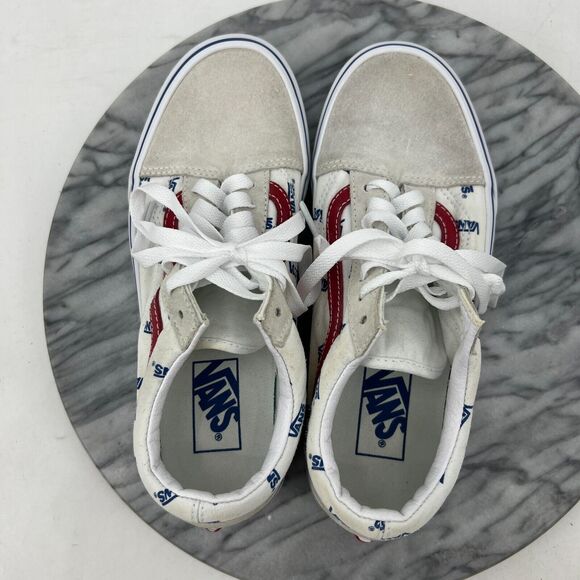 Vans Sneakers Womens 8 White Suede and Canvas Skate Skater Skateboarding Shoes - Picture 10 of 14